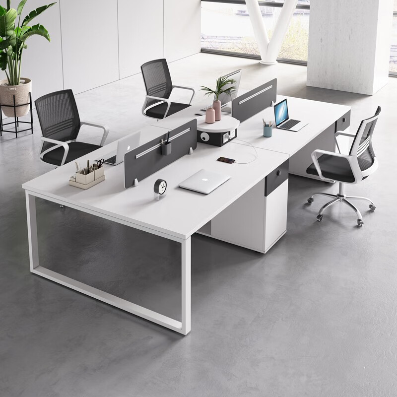 Office Furniture Manufacturers - Dört kişilik çalışma alanı personel masası