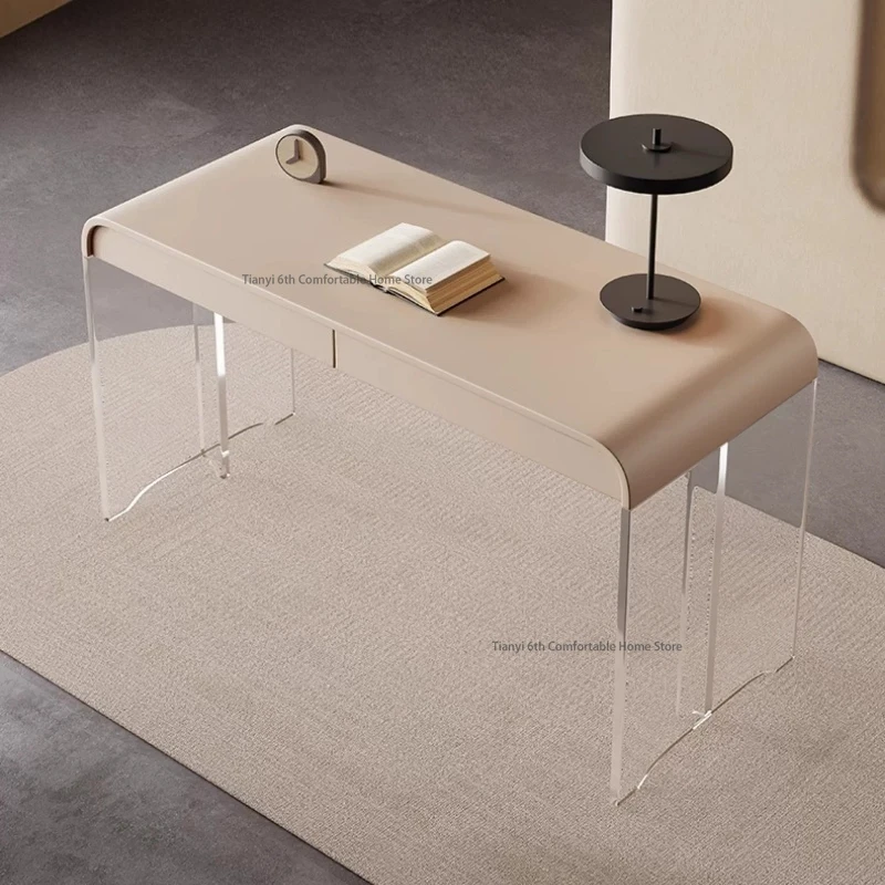 Office Furniture And Desks - İtalyan Minimalist Masa İskandinav Yaratıcı Akrilik
