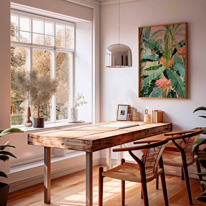 1 adet Retro Tropikal Kanvas P - Office Furniture Home incelemesi ve fiyatı