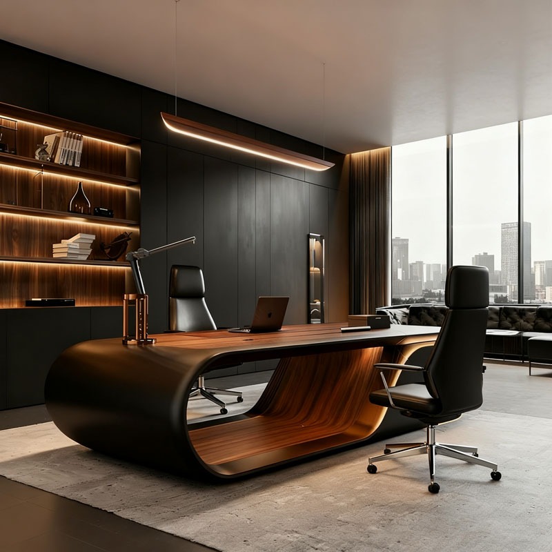 Lüks Modern L Şeklinde Yönetic - Office Furniture Manufacturers incelemesi ve fiyatı
