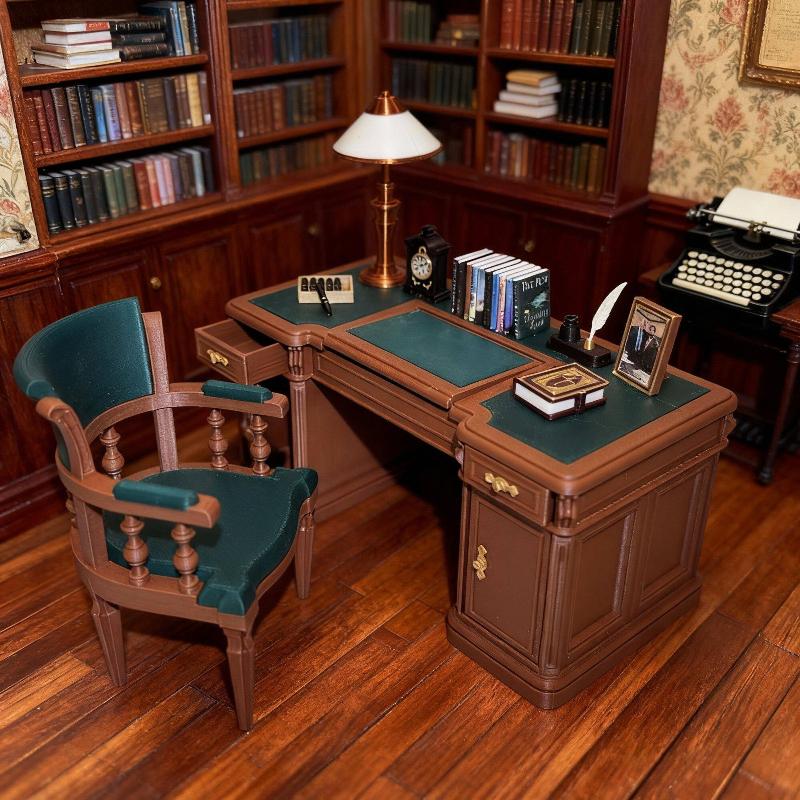 1:12 Ölçekli Dollhouse Mini Vi - Office Furniture And Desks incelemesi ve fiyatı