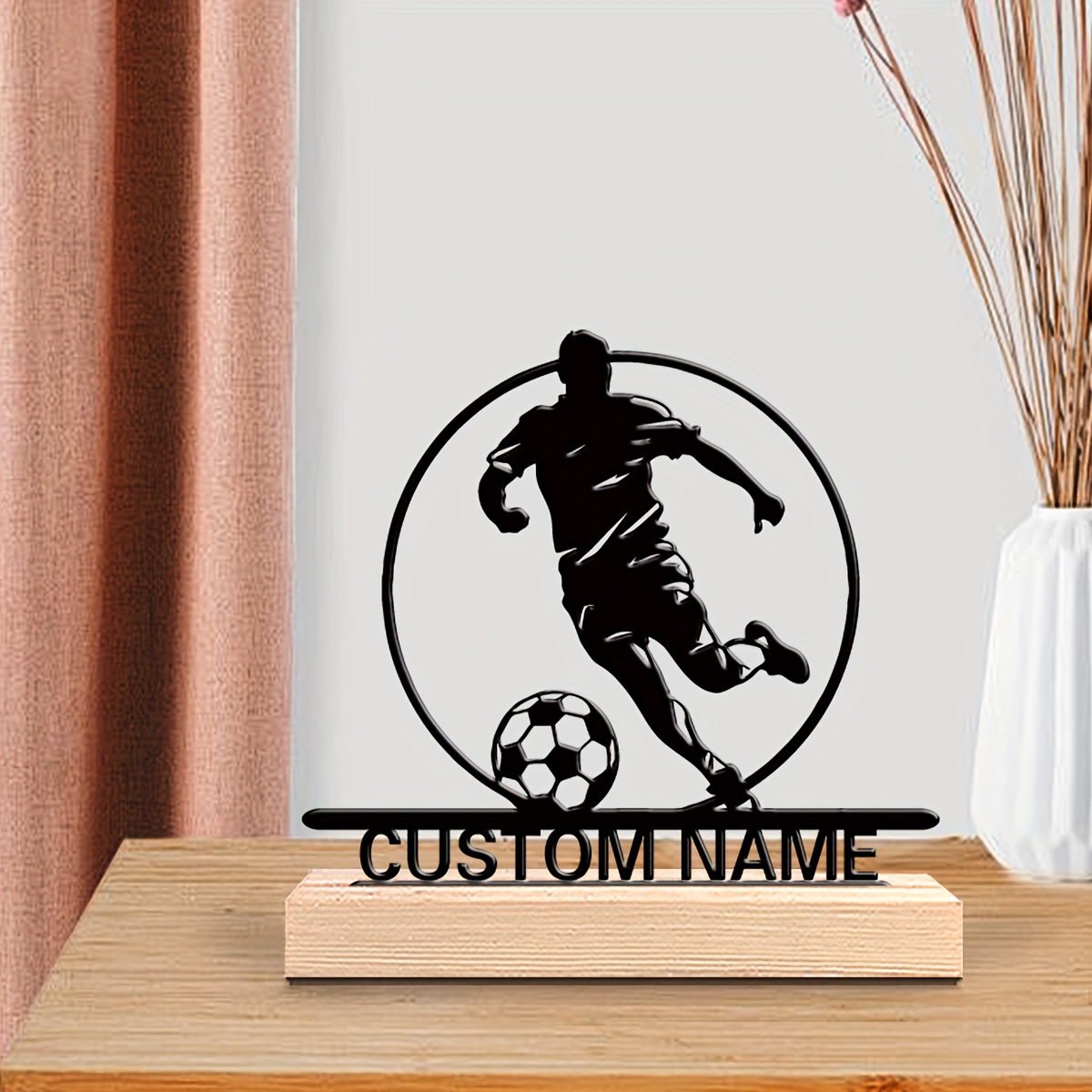 İsme Özel Metal Futbolcu Heyke - Office Furniture Home incelemesi ve fiyatı
