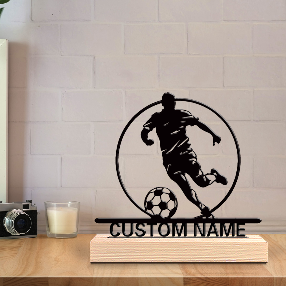 İsme Özel Metal Futbolcu Heyke - Office Furniture Home incelemesi ve fiyatı