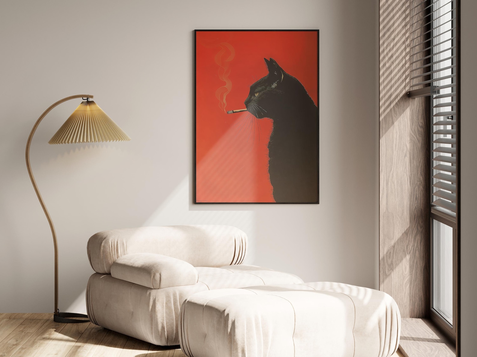 Vintage Siyah Kedi Sigara İçen - Office Furniture Home incelemesi ve fiyatı